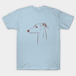 Italian Greyhound (Blue and Taupe) T-Shirt